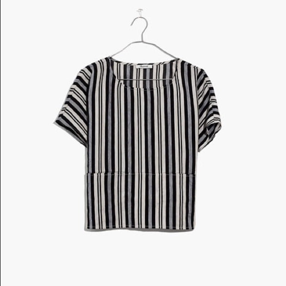Madewell Boxy Top in Evelyn Stripe